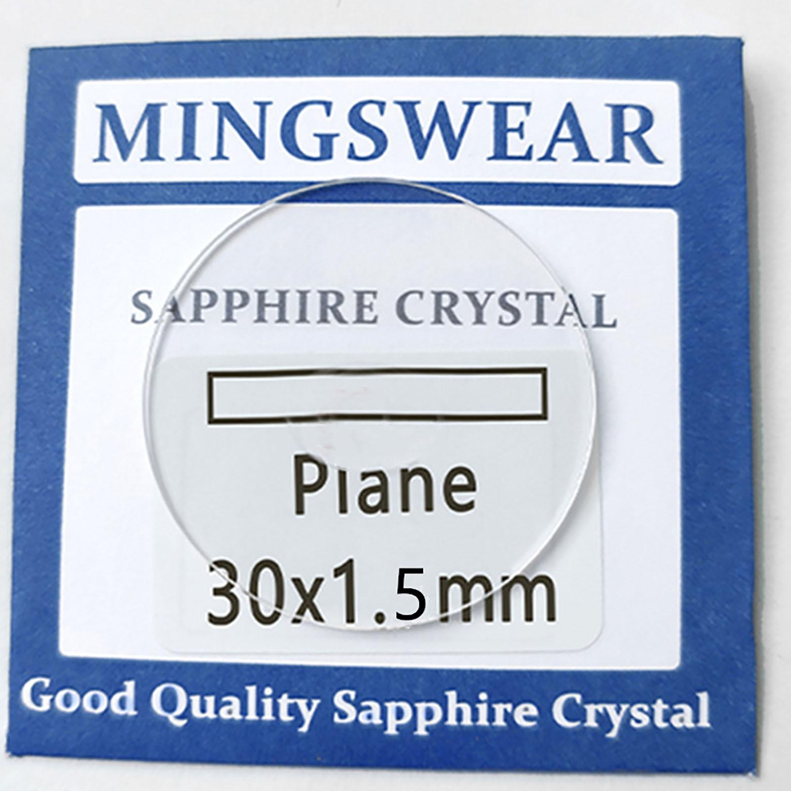 1.5mm Thick Flat Sapphire Watch Glass Crystal Watchmaker Repair Tool 28-36.5mm