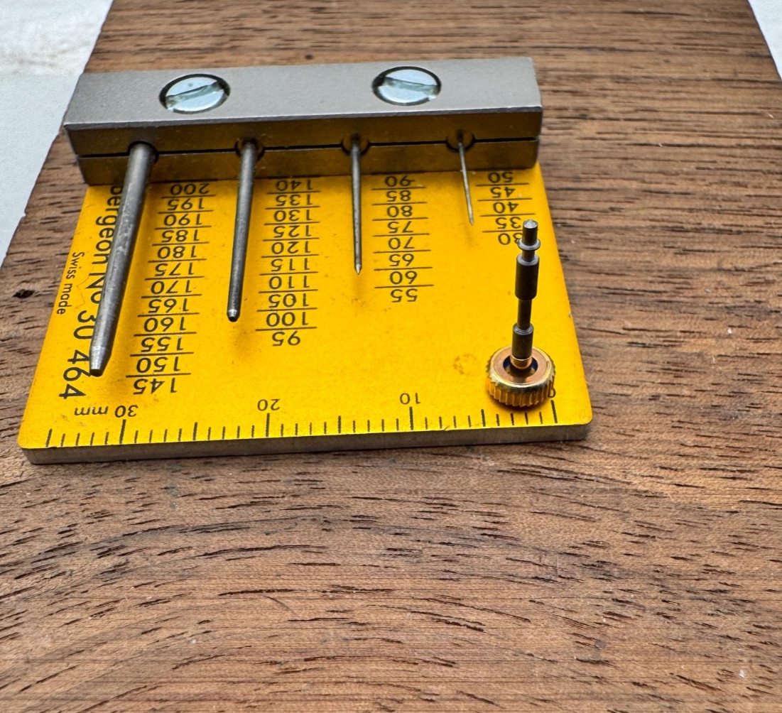 Timex watch Stem and Crown Assembly 031-360005 yellow NOS 4.8mm