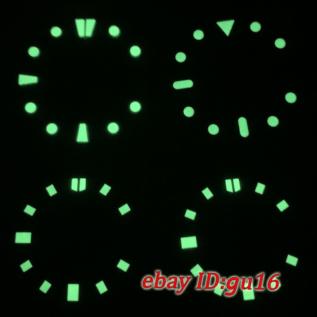 28.5mm Bliger sterile dial super luminous fit NH35 movement for 3.8 oclock crown