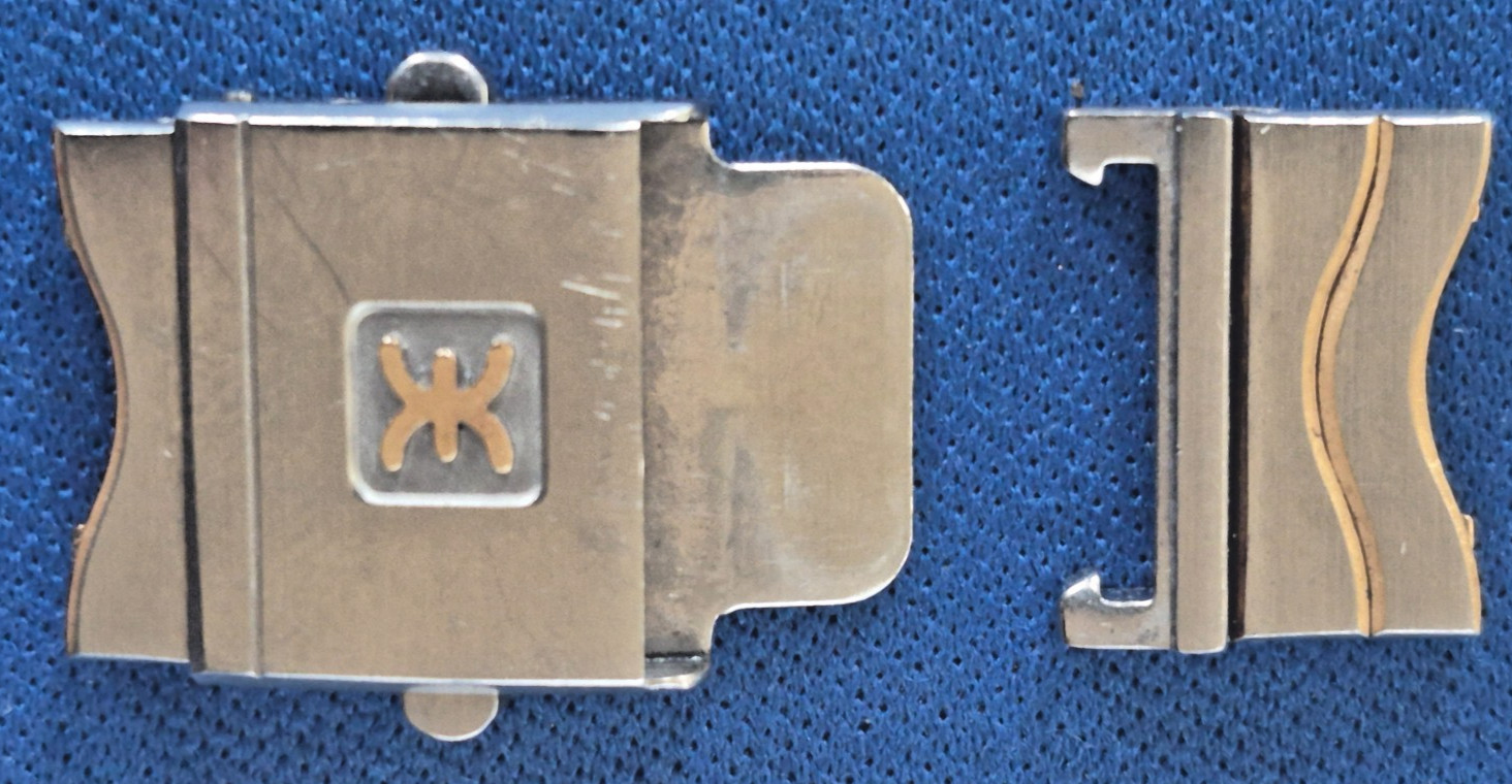 Ebel Sport Classic Wave Men Gold and Steel Watch Clasp Buckle For 15mm Band