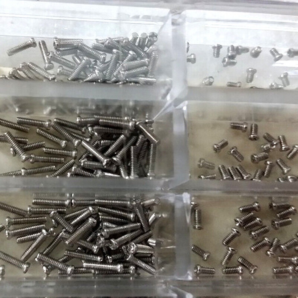 1.6/2/2.5/3/3.5/4/4.5/5/5.5/6mm Stainless Steel Watch Screws Repairing Kit