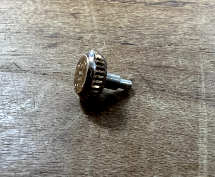 Genuine New Old Stock 5.2mm 1940’s Yellow Rolex Bubble Back Crown