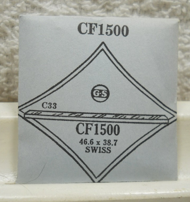 GS CF1500 Watch Crystal For Swiss – 46.6 x 38.7 mm – Replacement / Repair Part