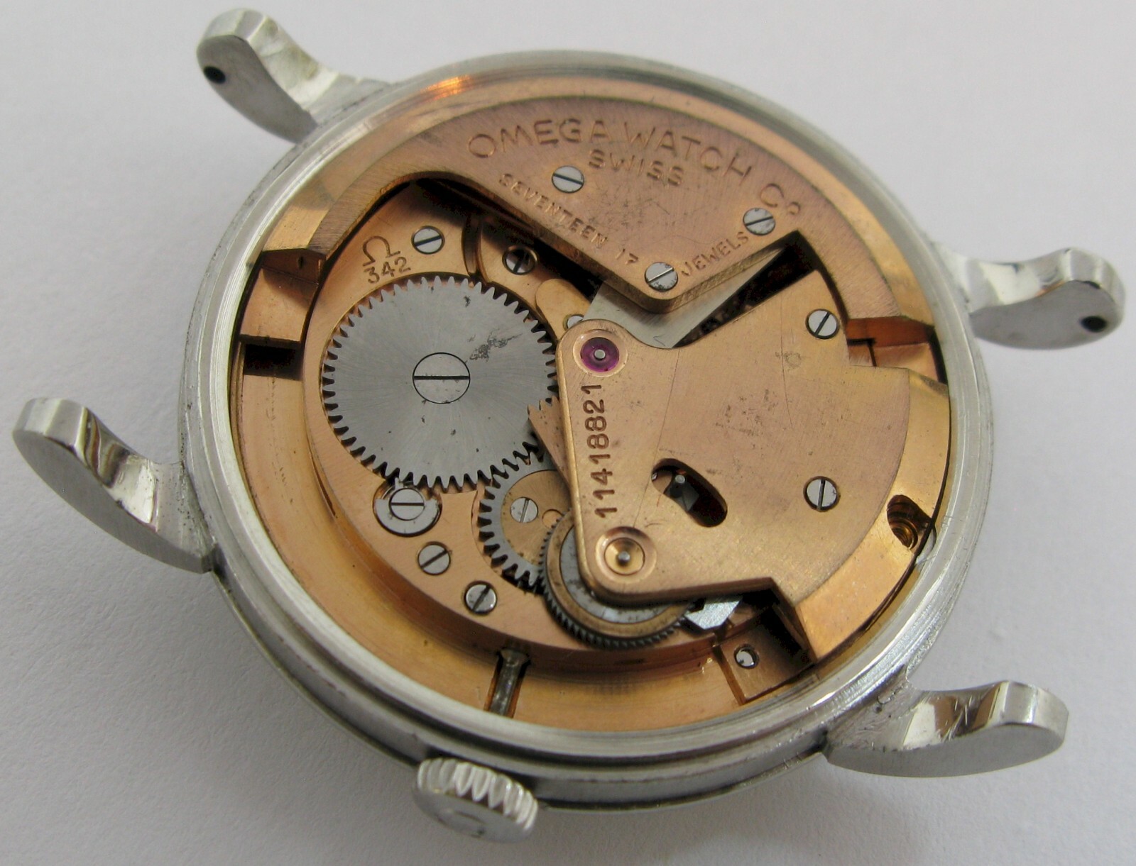 Omega 342 17 jewels stainless steel bumper auto. watch for project or parts …
