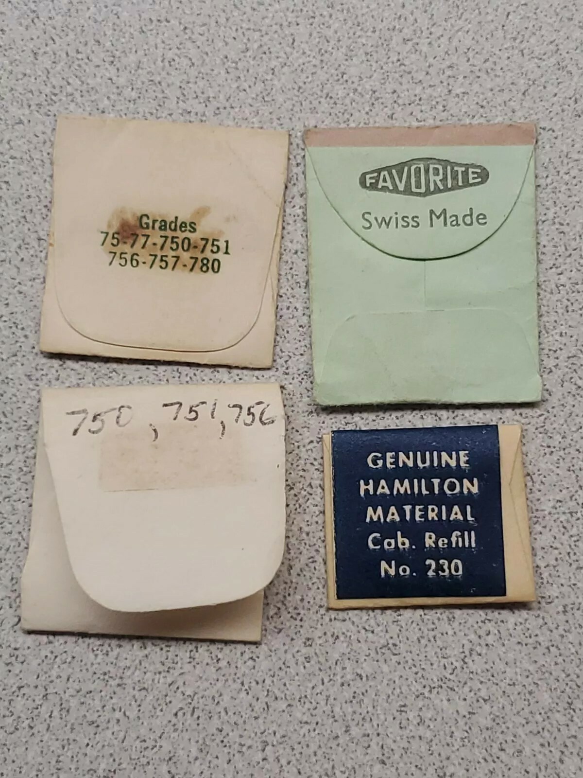 Lot Of Factory NOS Hamilton 21/0 Parts For Grades 75, 77, 750, 751, 756, 757,…