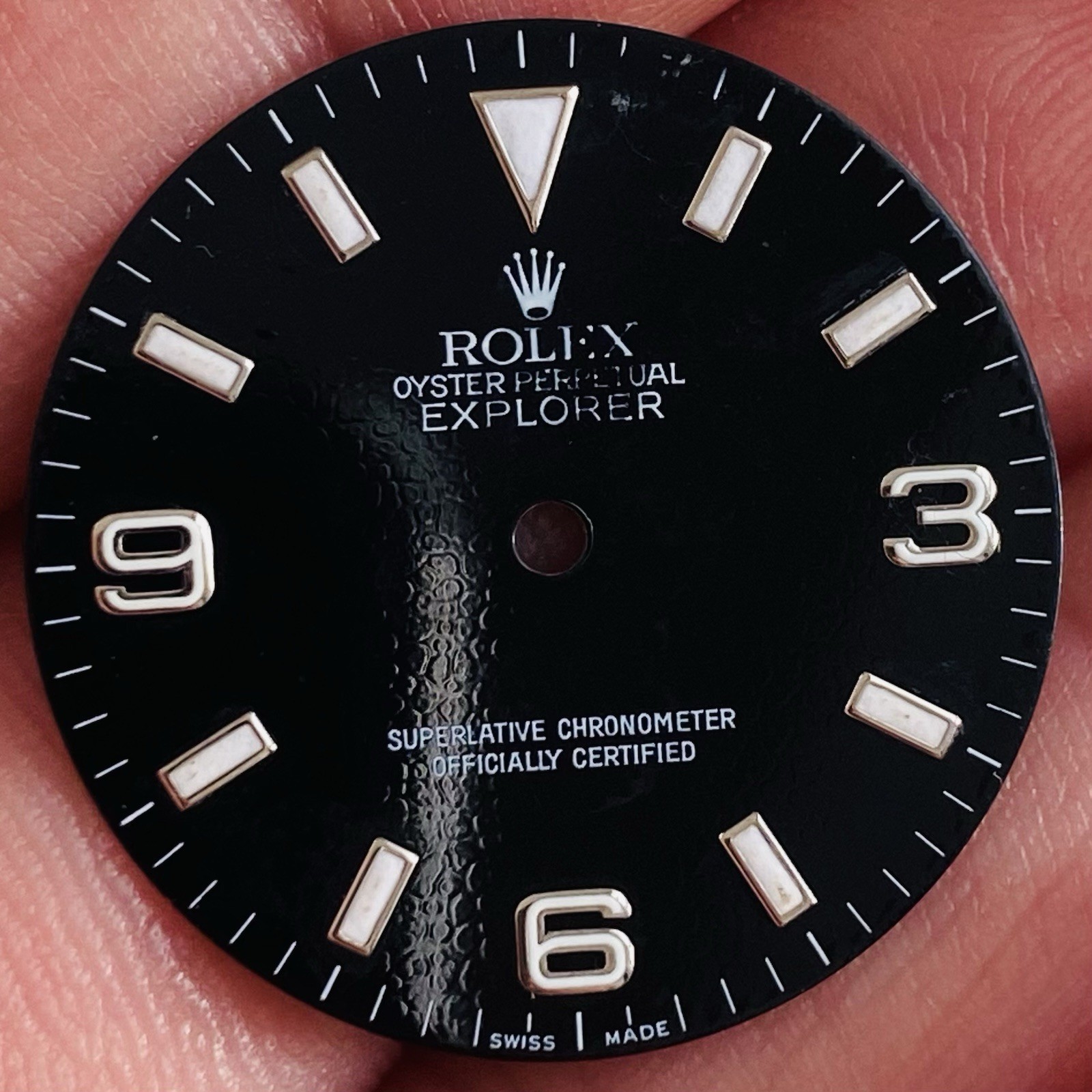 Rolex 3 6 9 Defect Dial Luminova For Explorer 1 36mm Model Ref 114270 & 14270