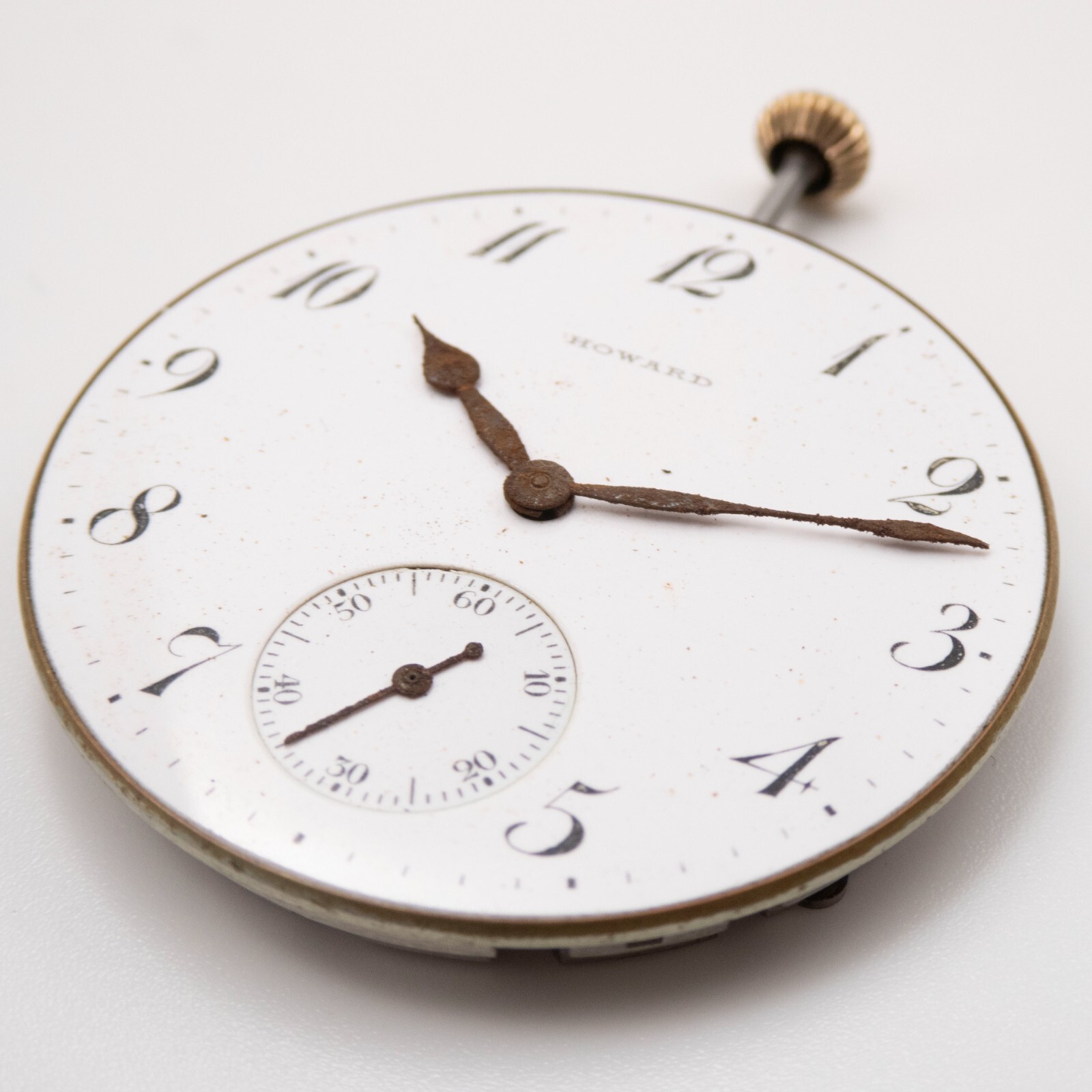E. Howard Series 7 12-Size 17-Jewel Antique Pocket Watch Movement, Runs