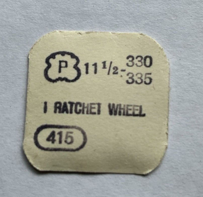 Peseux 330 – 335 Ratchet Wheel / Part Number 415