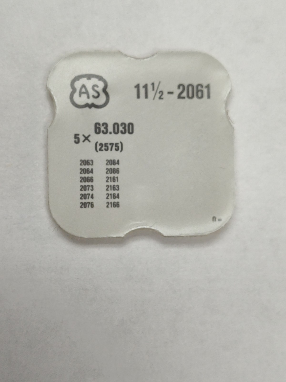 AS 11 1/2 -2061 Springs Fits Multiple, Read List 63.030