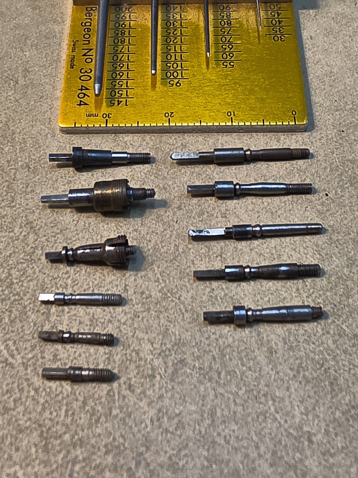 Lot Of 8 Mixed American Pocket Watch Stems And 3 Stems W/Sleeves-12s Squares