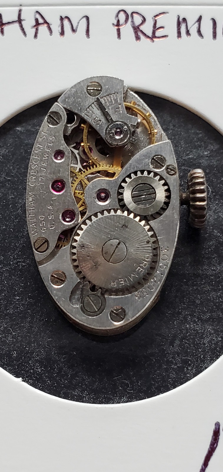 WOMENS WALTHAM PREMIER 17j WRIST WATCH MOVEMENT #1911