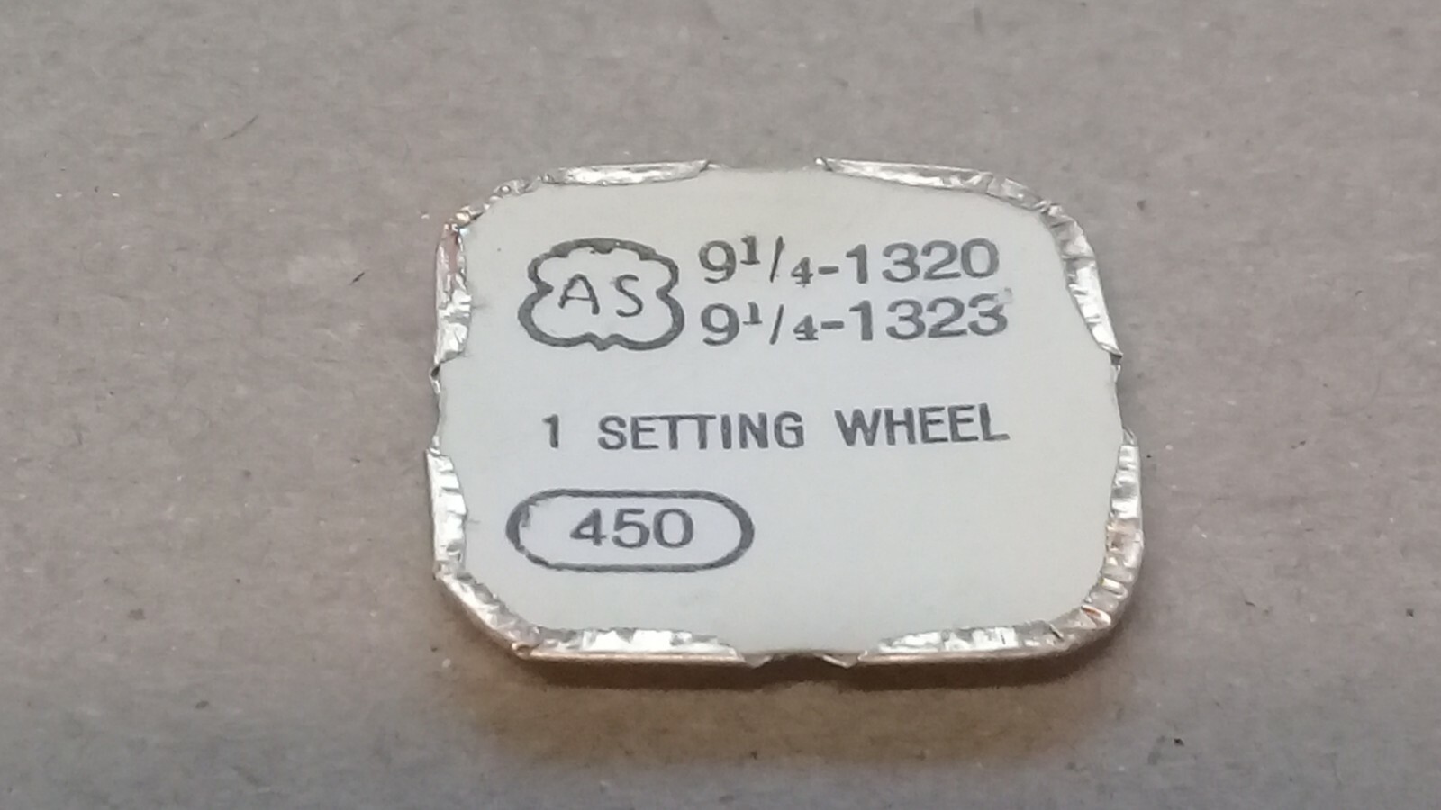 AS Cal. 1320 1323 – Setting Wheel – Part 450. 9.25”’ (TC854)