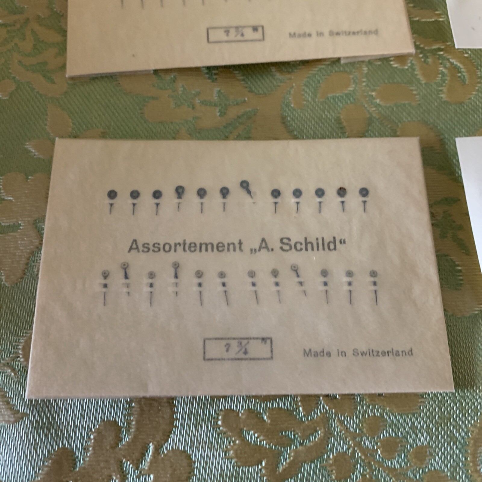 VTG lot of 68 pair WATCH HANDS ON CARD 7-3/4” A. Schild Swiss WATCHMAKERS PARTS