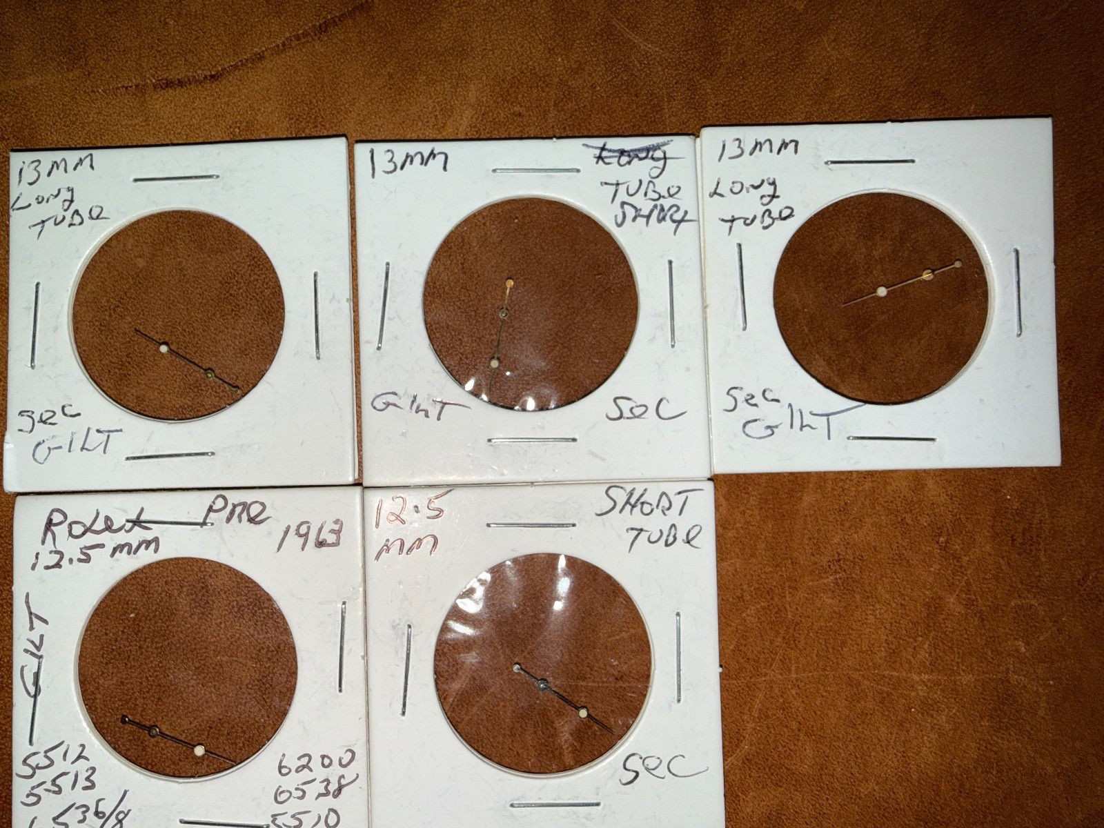 28 Rolex Hands Watchmakers Find For Submariner, GMT, Y Master, Datejust ETC.