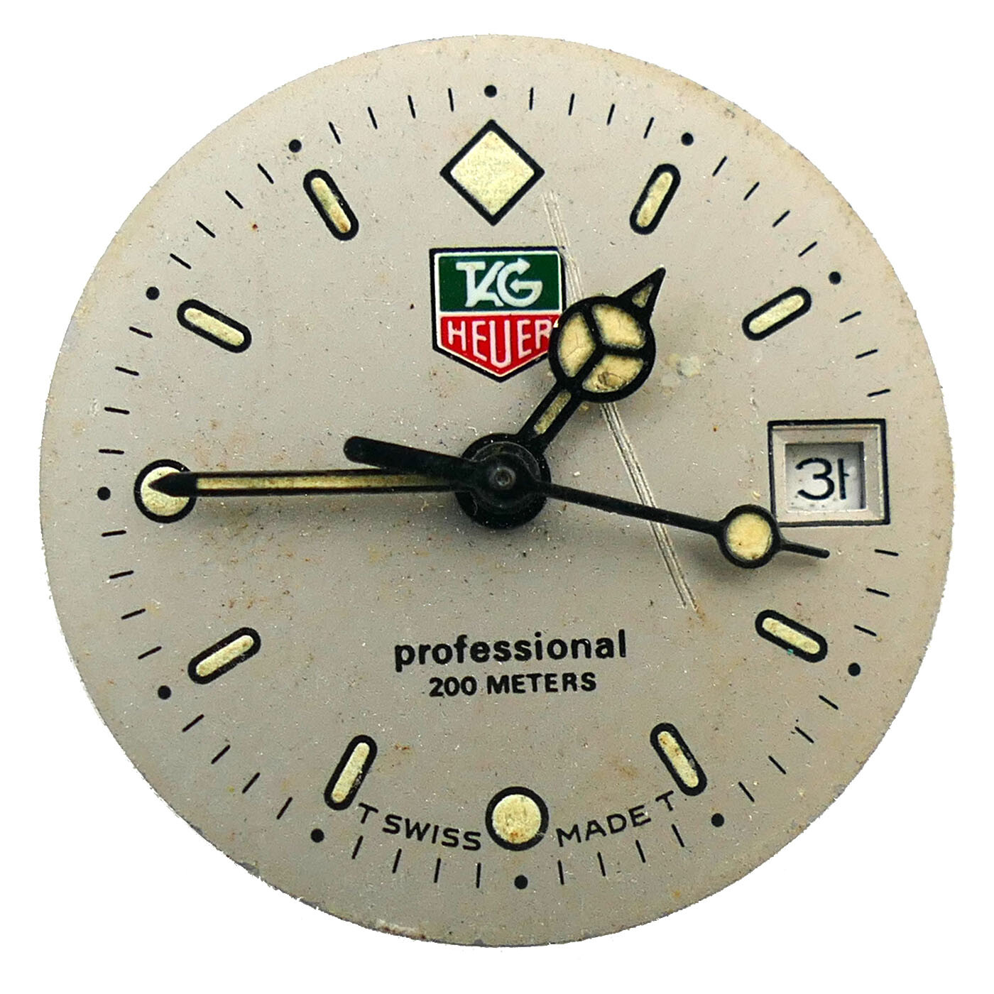 TAG HEUER PROFESSIONAL 200 METERS SILVER DIAL & 956114 MOVEMENT