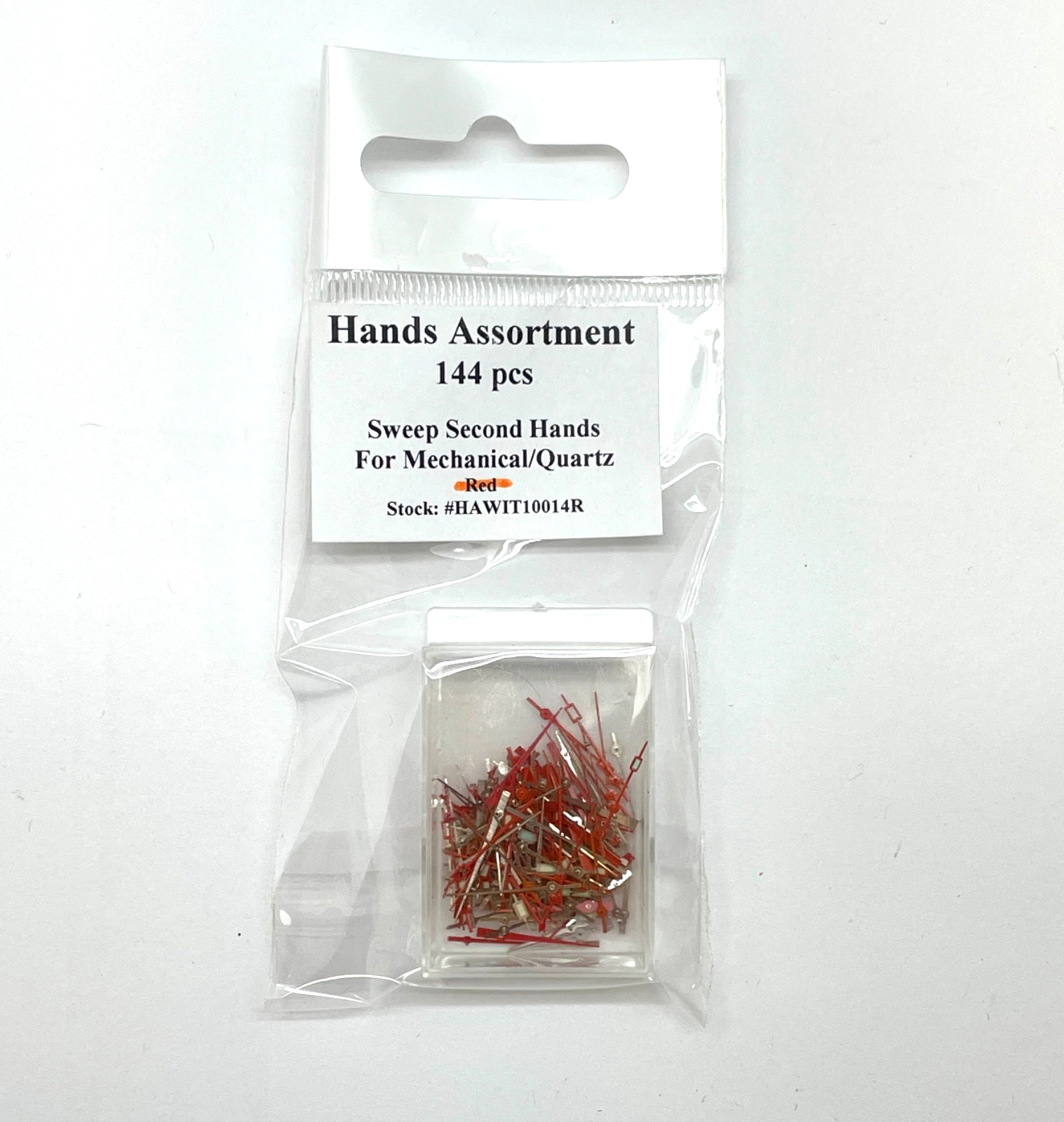 Watch Hands Assortment 144 Red Second Hands for Mechanical and Quartz Mvts.