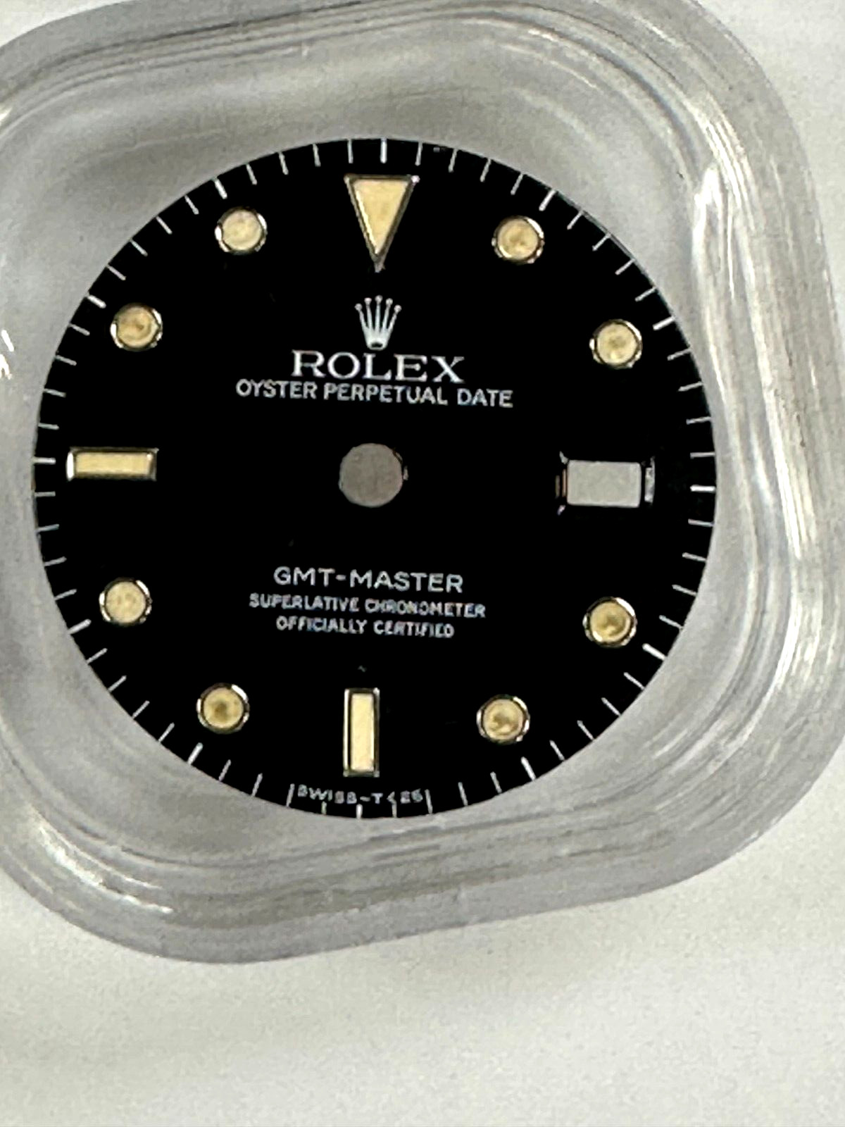 RARE ORIGINAL Vintage Rolex GMT-MASTER Black GLOSSY SPIDER Dial Never Refinished