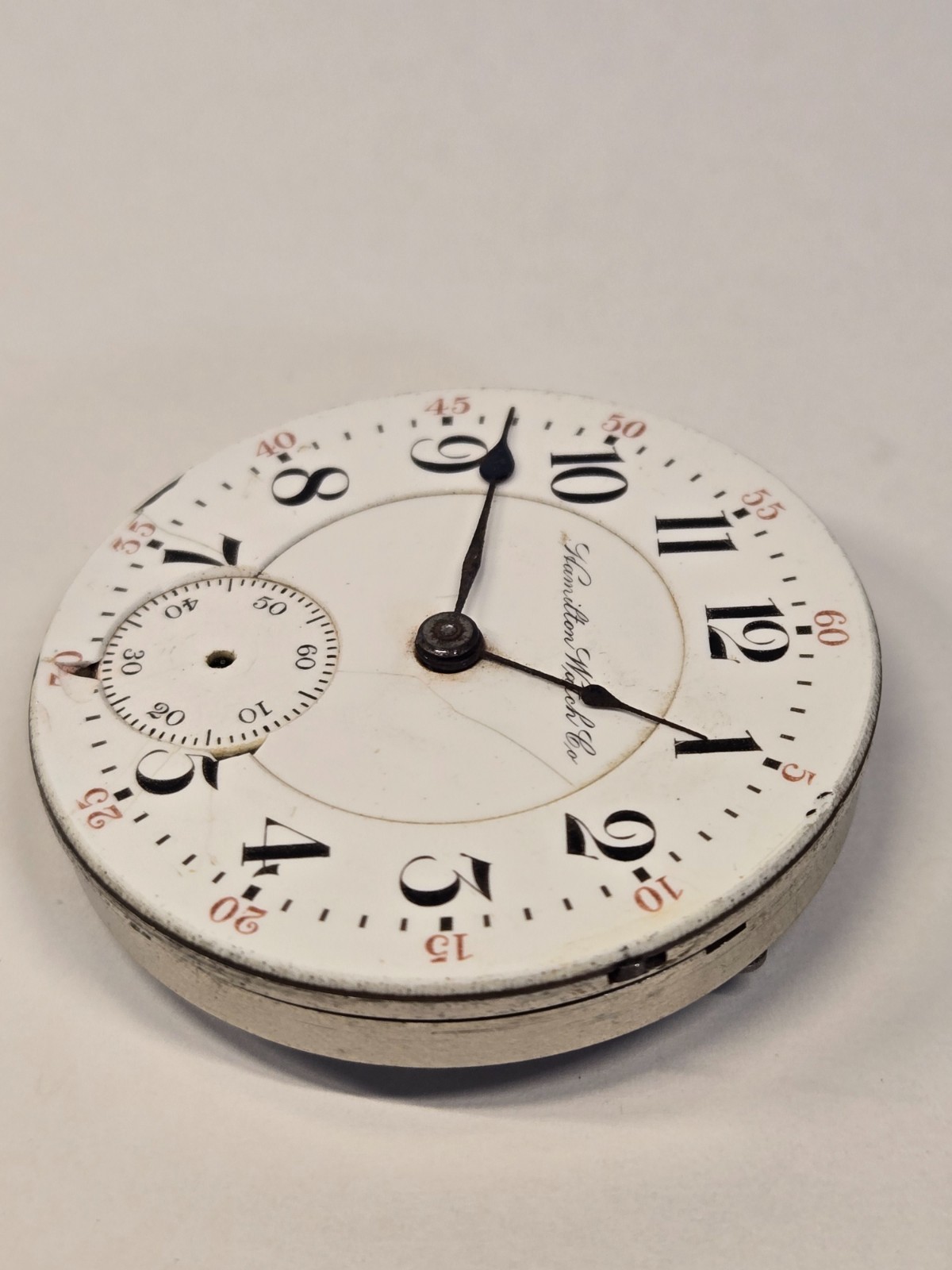 18s Hamilton Pocket Watch Movement – Grade 940 – 21 Jewels, Adjusted 5 Positions