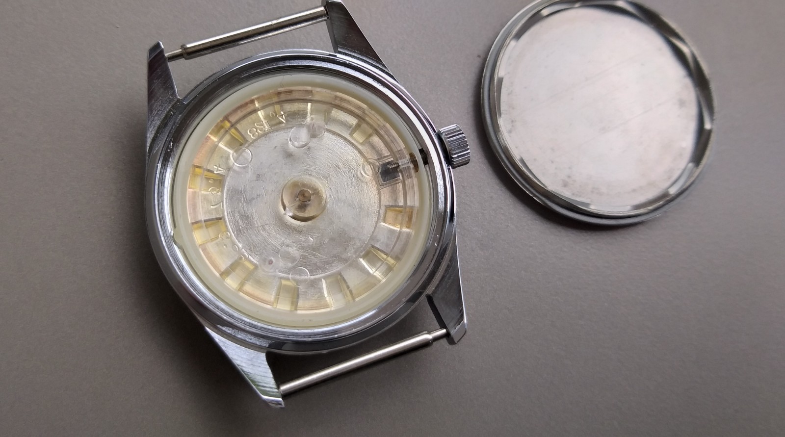 ETA 2602 or FHF 401 Watch Case + Dial 11.5”’ Movement Vintage 34mm NOS Swiss