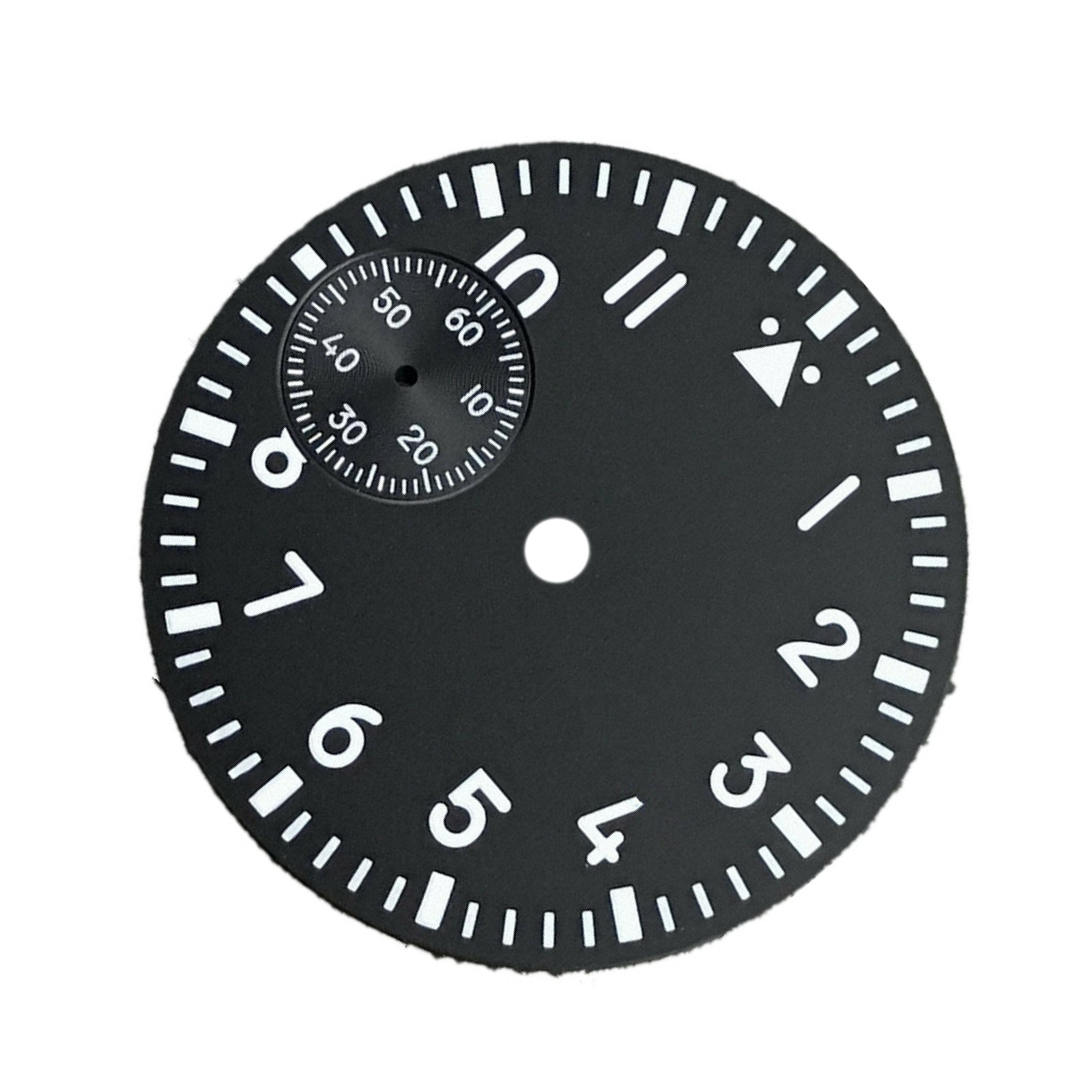 37mm Green Luminous Watch Dial Second @9 Replace For ETA 6497 ST3600 Movement S