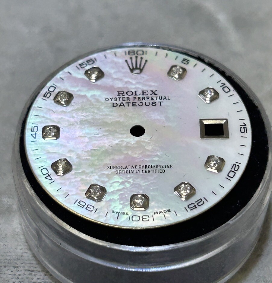 Rolex Datejust II 41mm Custom White MOP Diamond Dial For Models 116300 & 116334