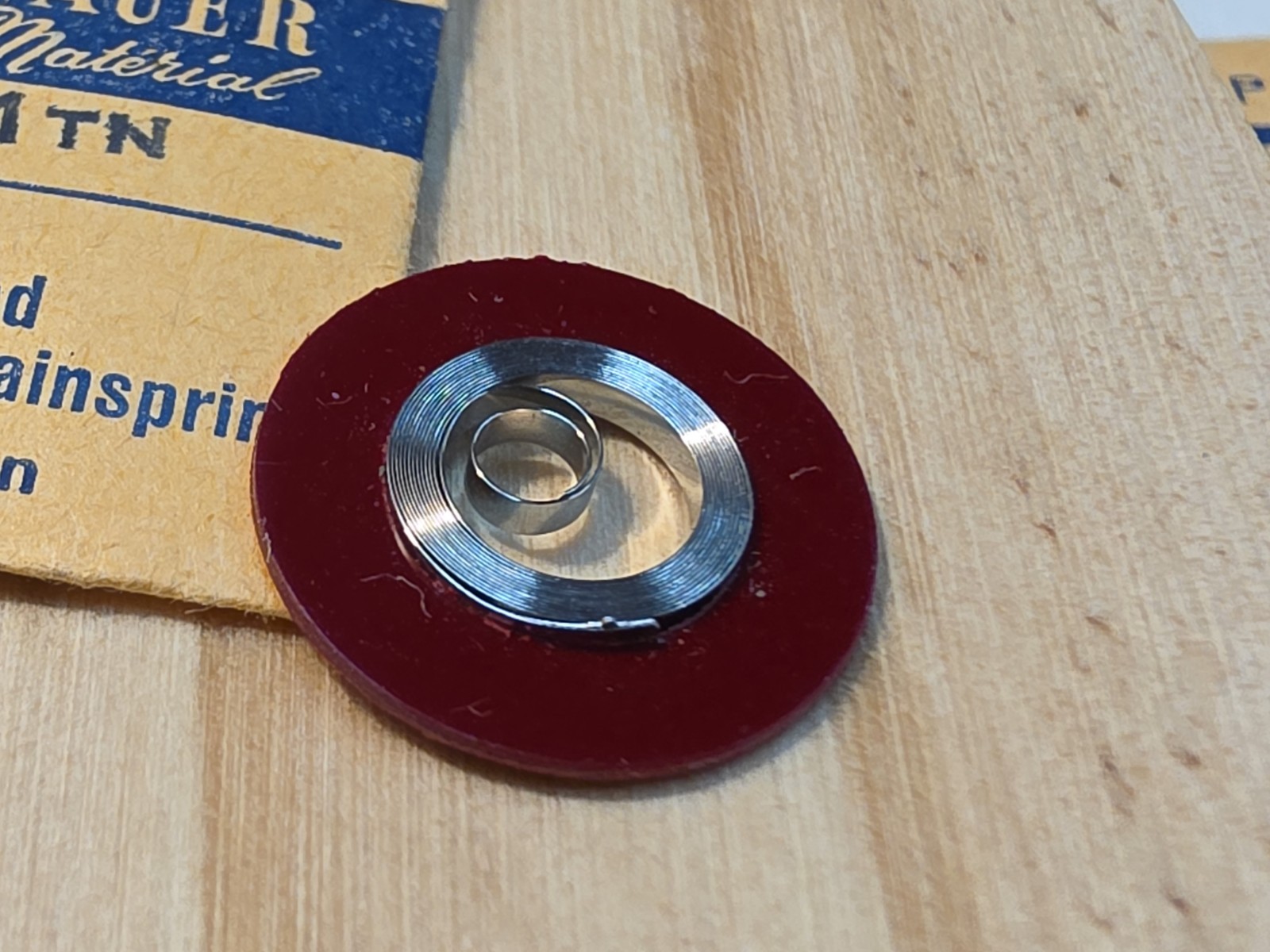 NOS Wittnauer Model 11TN P/N 1-T Unbreakable Mainspring Parts Spares Repairs