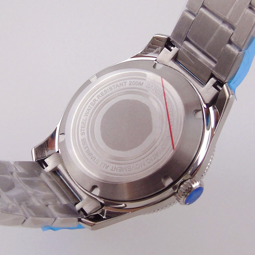 40mm 20ATM Diving Watch Case Fit NH35 NH36 ETA2824 PT5000 Domed Sapphire Ceramic