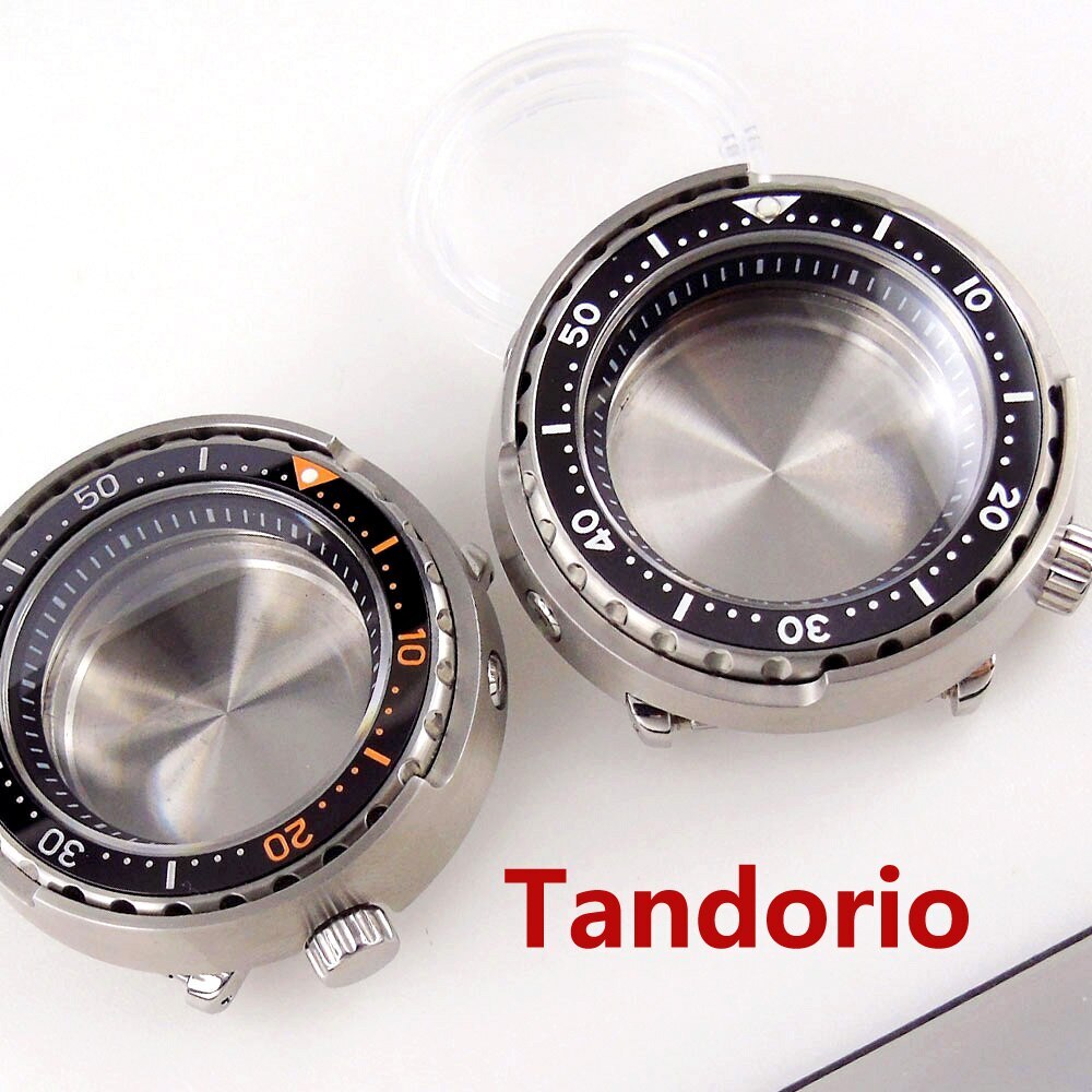 46.5mm Sapphire Glass 30ATM Watch Case Fit NH34 NH35A NH36A Undirectional Bezel