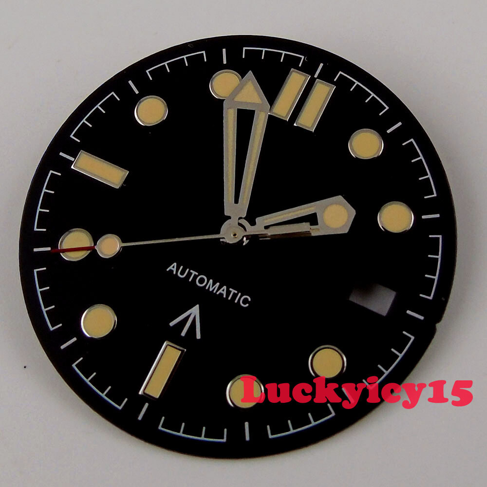 31mm watch dial fit for Miyota 8215 DG2813 NH35A Automatic movement dial+hands