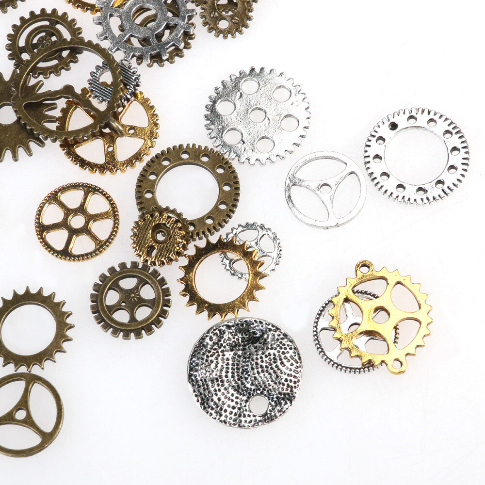 36 Grams Vintage Watch Parts Pieces for Crafting Steampunk Jewelry Altered Art