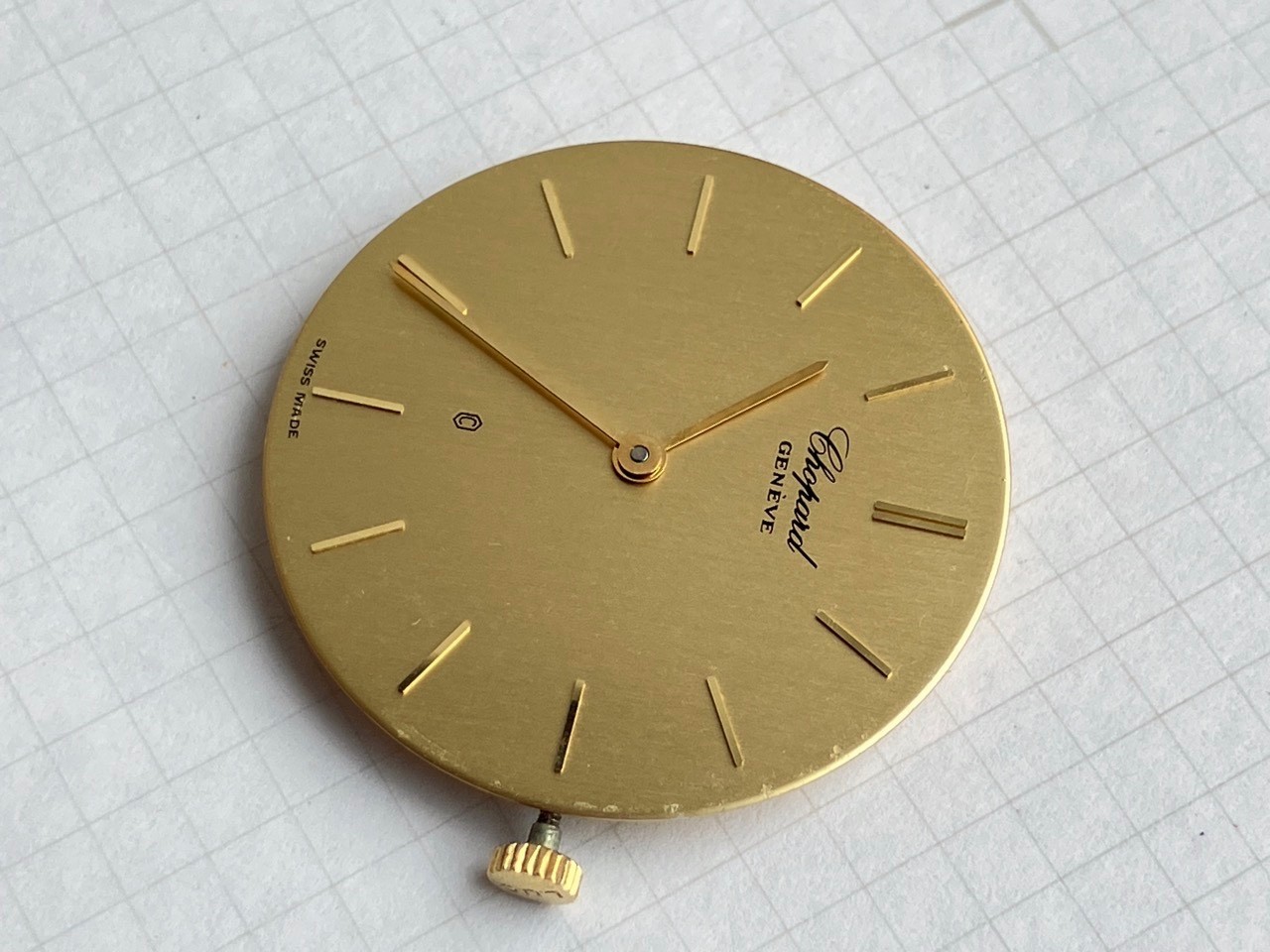 Chopard Geneve Quartz ETA 955 432 Movement Dial Hands Working (ref 1928A)