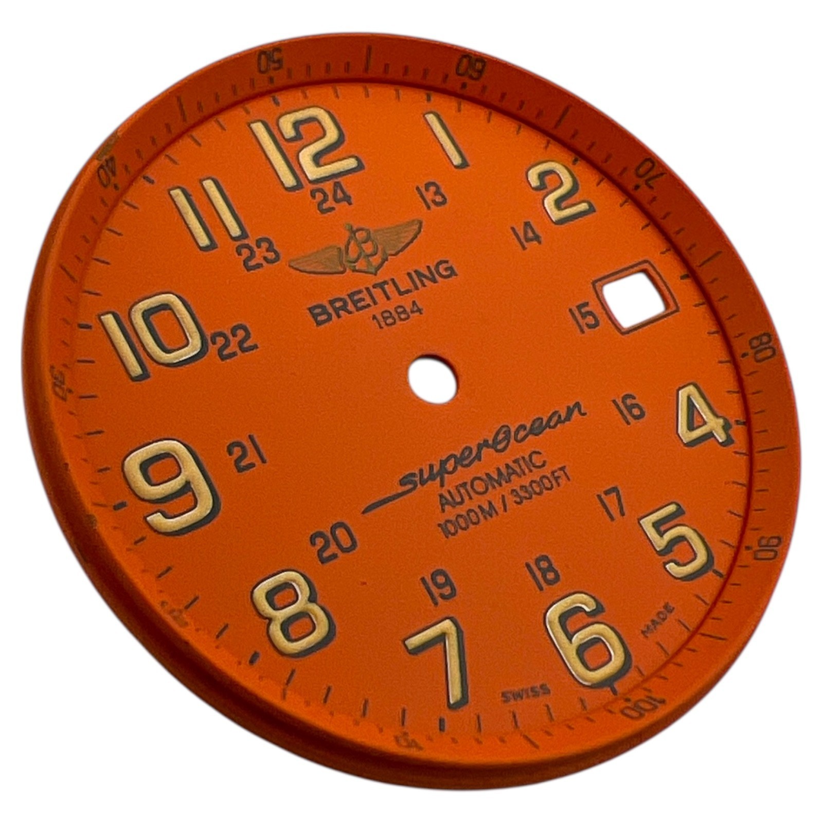 Genuine Breitling Superocean 42mm Arabic Dial Orange A17360