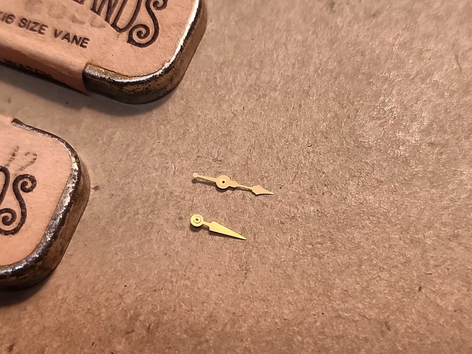 2 Original Elgin Factory NOS Gold Small Second Hands-12s & 12s-16s