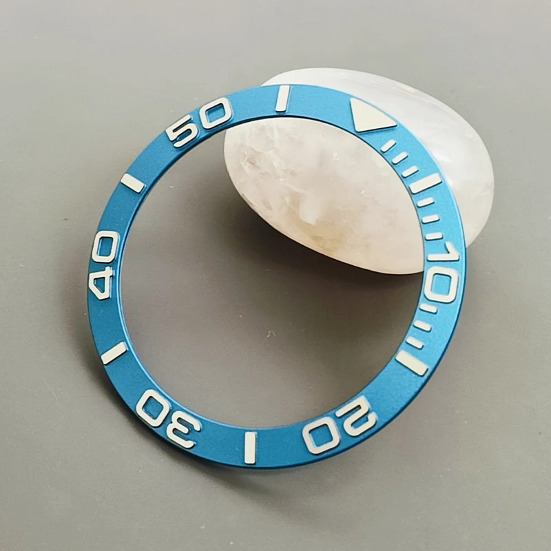 38mm Watch Case Ring Incline Aluminum Bezel Insert For NH35 NH36 GMT Diver