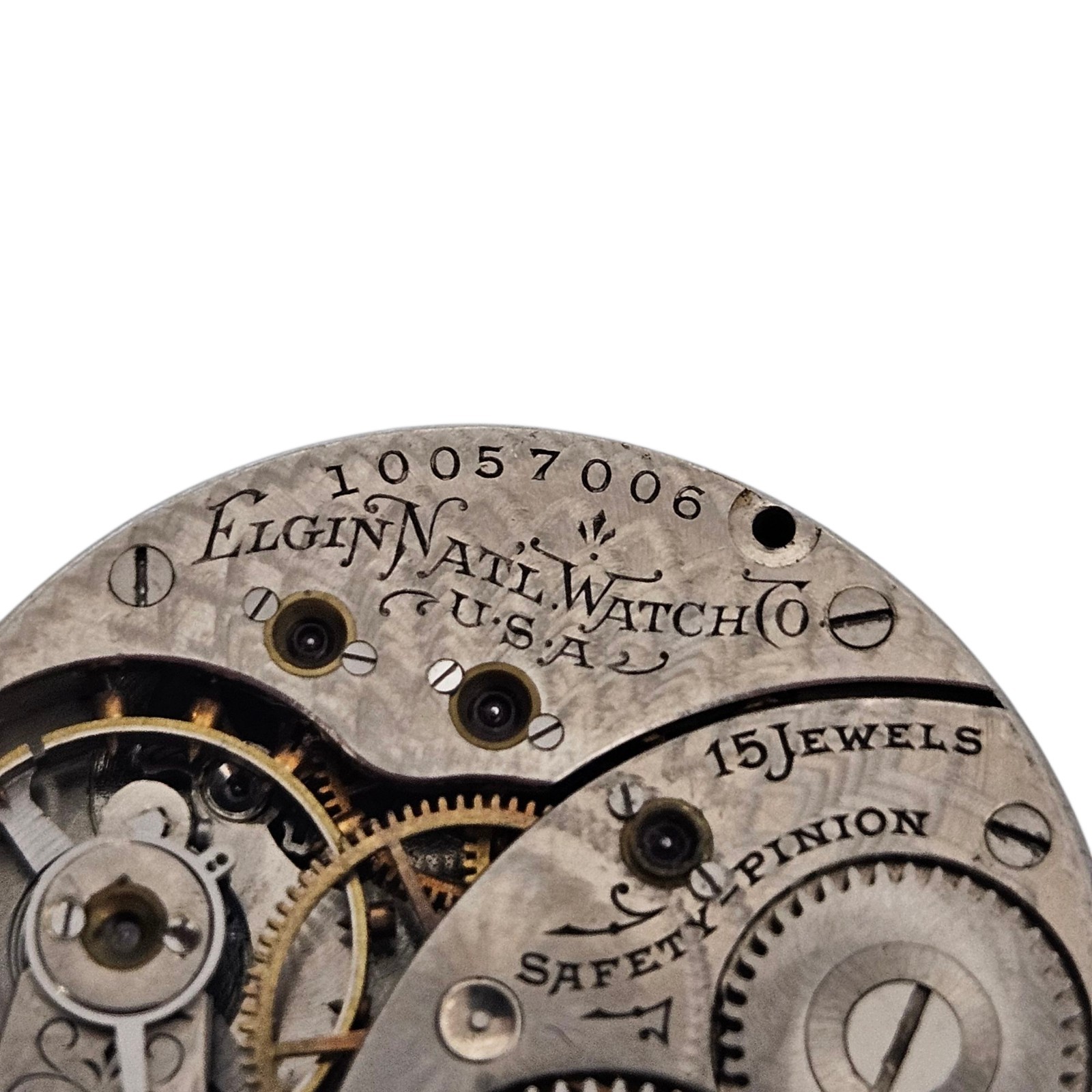 1904 Elgin Model 2 Grade 267 15J Size 0s Pocket Watch Movement For Parts/ Repair