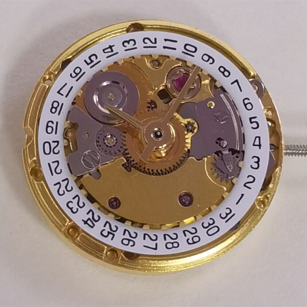 China Made Golden Watch Mechanical Movement Date At 3 Replacement of ETA2671