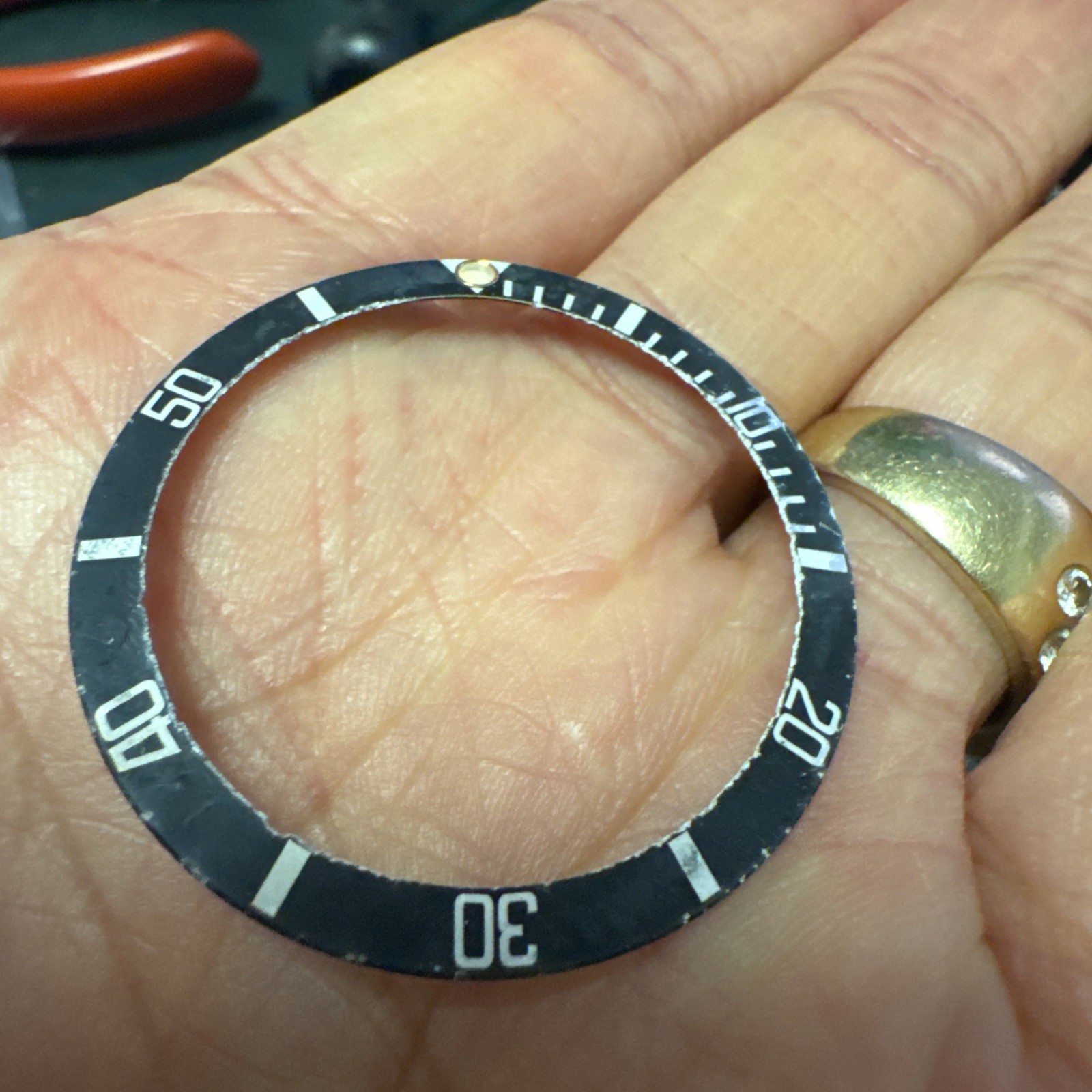 Original Rolex Oyster Submariner Black 16800 16610 16600 16660 bezel Insert (70)