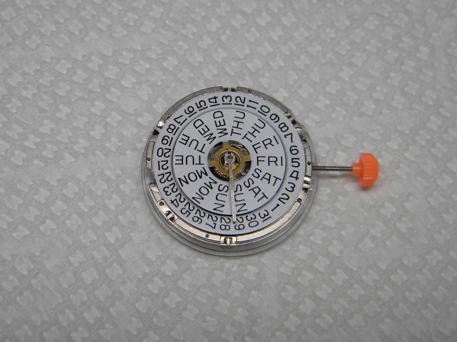 Harley Ronda 377 Quartz NOS Wrist Watch Movement with Day/Date Running for Parts