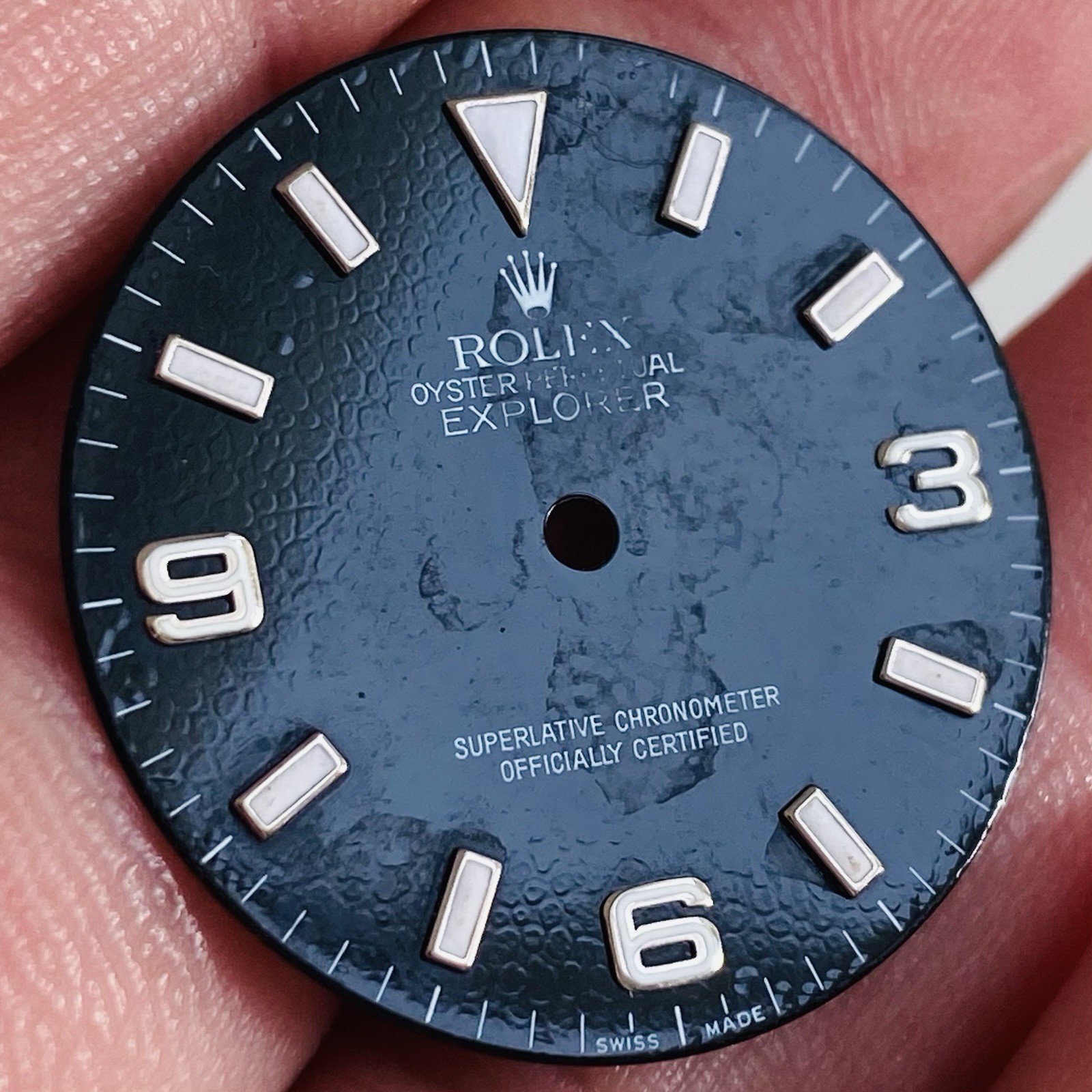Rolex 3 6 9 Defect Dial Luminova For Explorer 1 36mm Model Ref 114270 & 14270