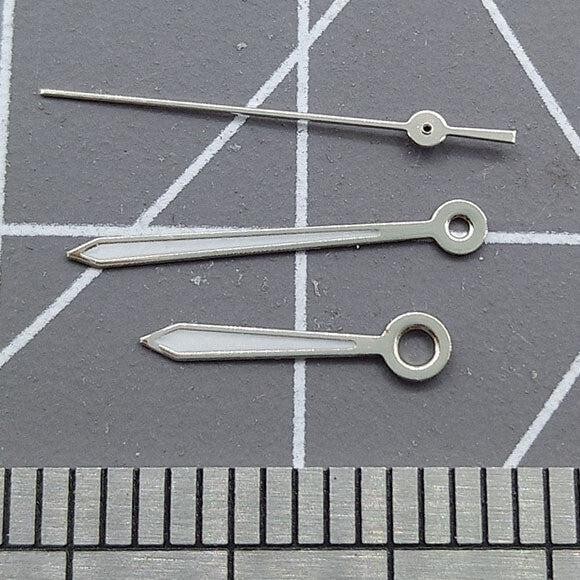 Arrow Shape Silver Trim 13mm Watch Hands for Miyota 2315 2035 2036 2115 2305