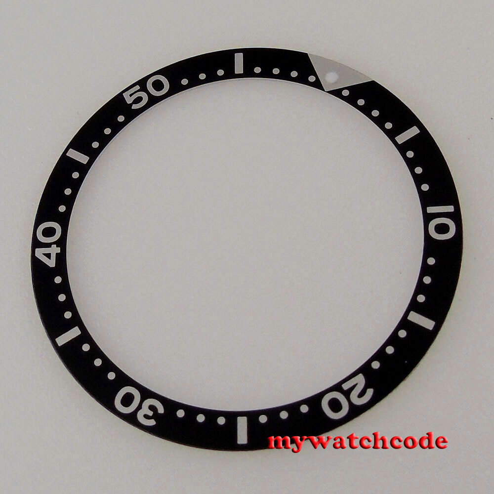 39mm black blue red aluminium alloy bezel insert for 45mm bliger mens watch