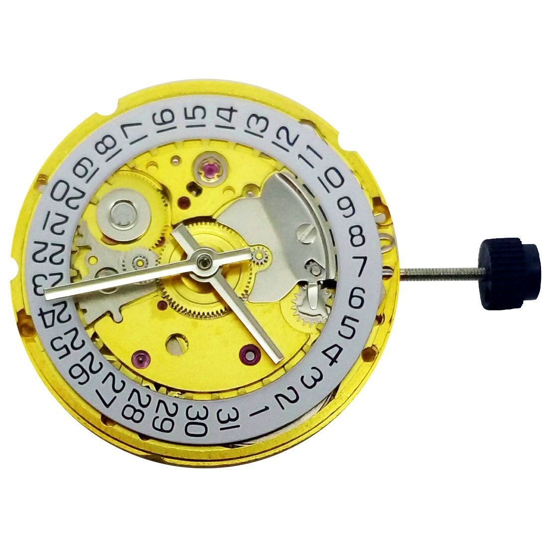 White/Gold Retro Clone 25 Jewels Automatic Watch Movement For ETA 2824 2824-2 A