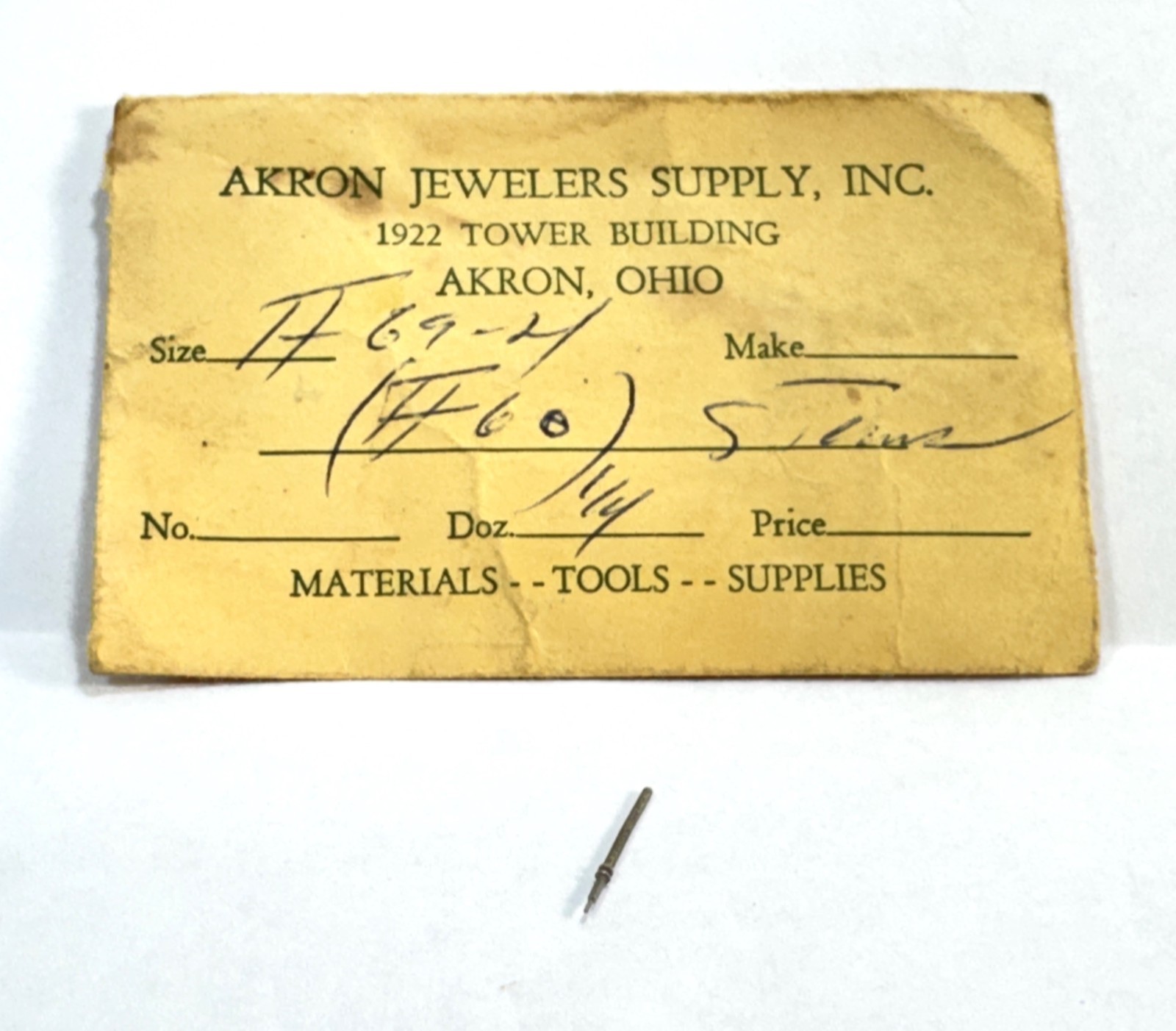 FHF 69-21 Winding Stem, (1 Stem) NOS in Suppliers Original Packaging