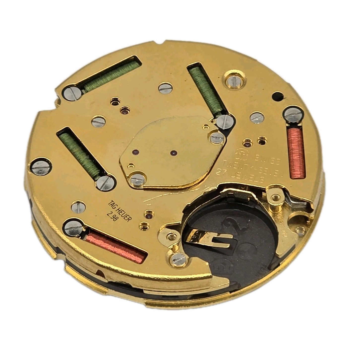 Tag Heuer 2.98 ETA 251.262 Swiss Chronograph Watch Movement 27 Jewels Untested 2