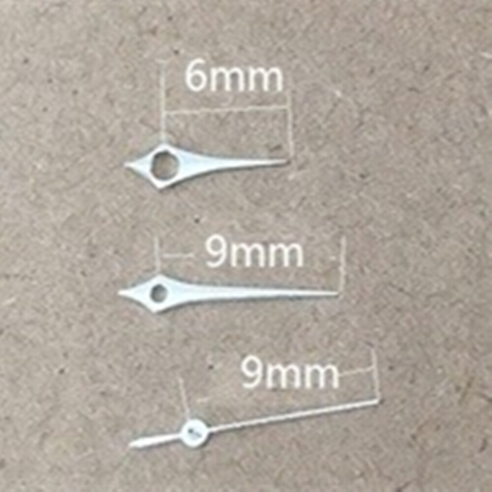 6-10mm Polished Silver No Lume Watch Hands for Epson TMI VJ12 Quartz Movement