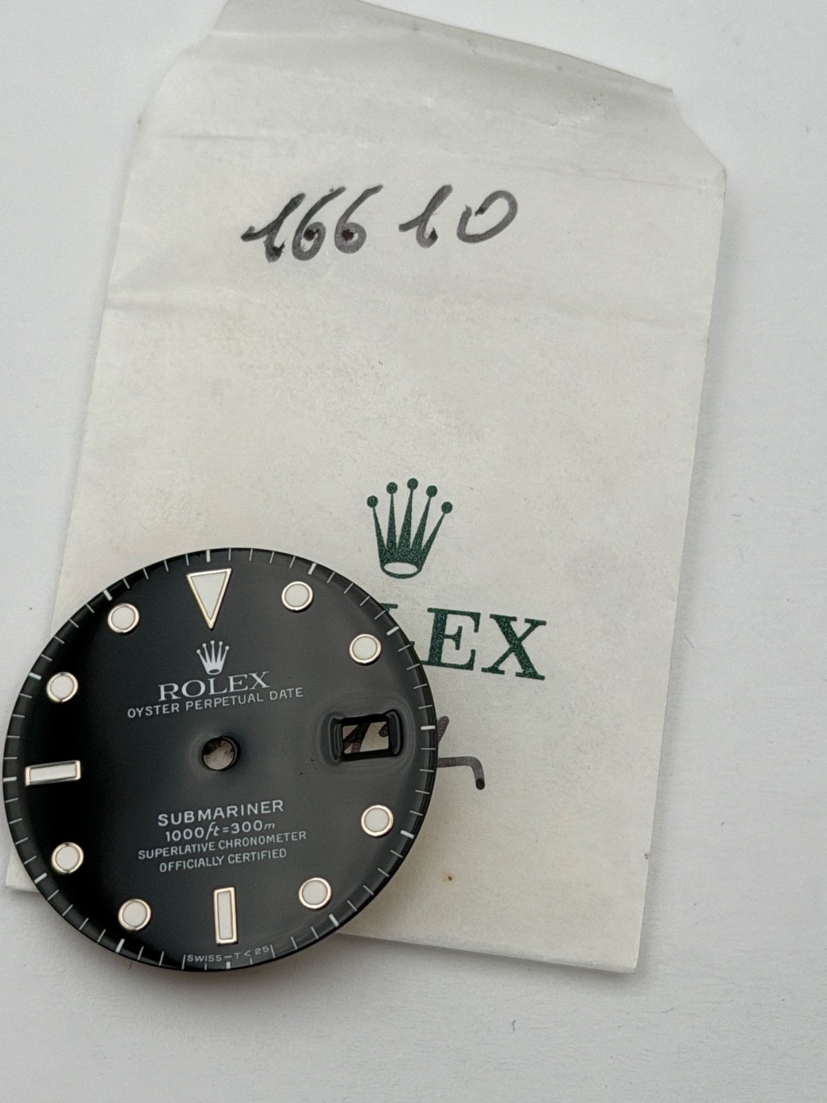 Rolex submariner 16610 16800 swiss-t 25 dial genuine original dial