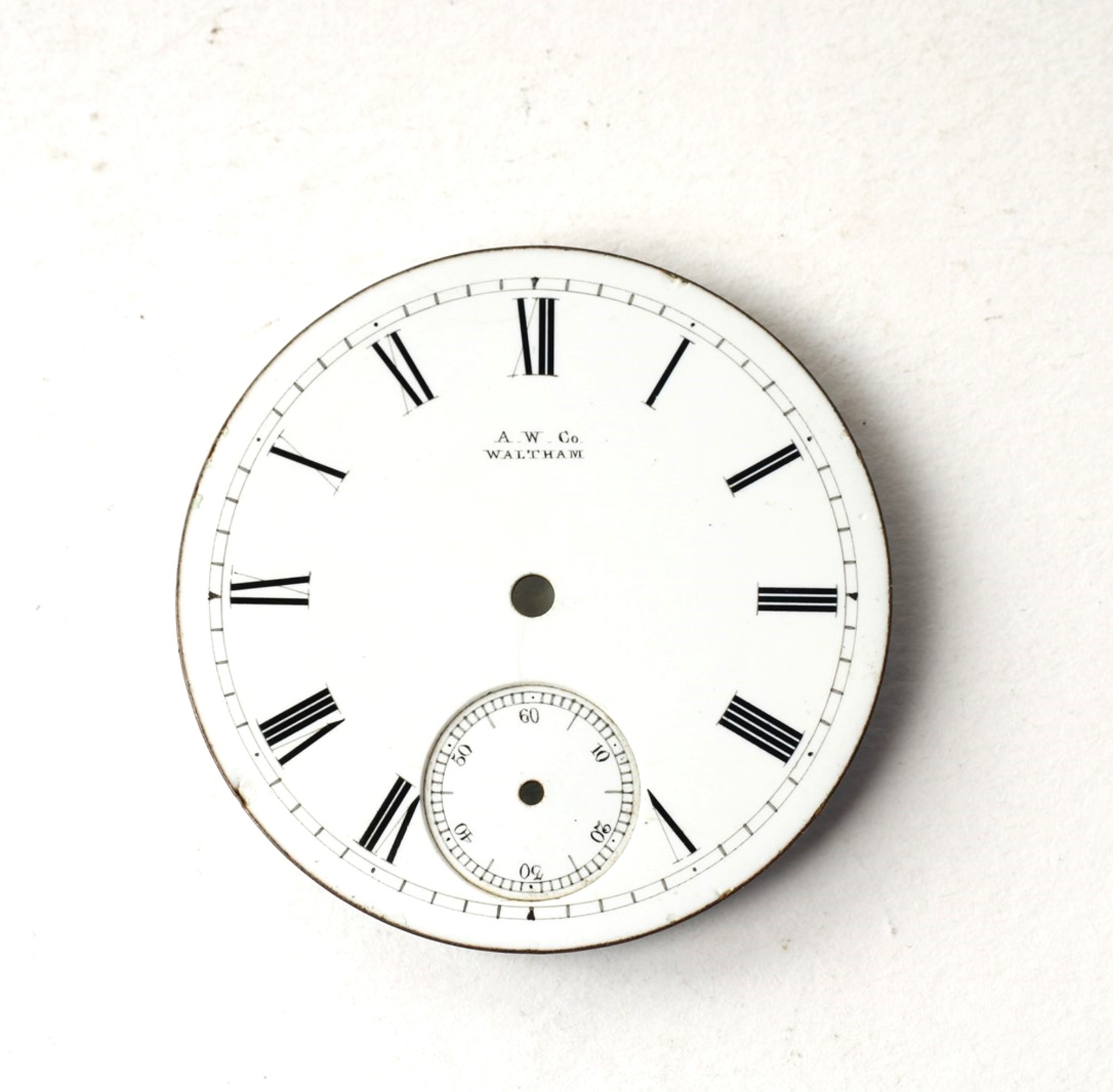 Waltham Pocket Watch Porcelain/Steel Dials-AA-108