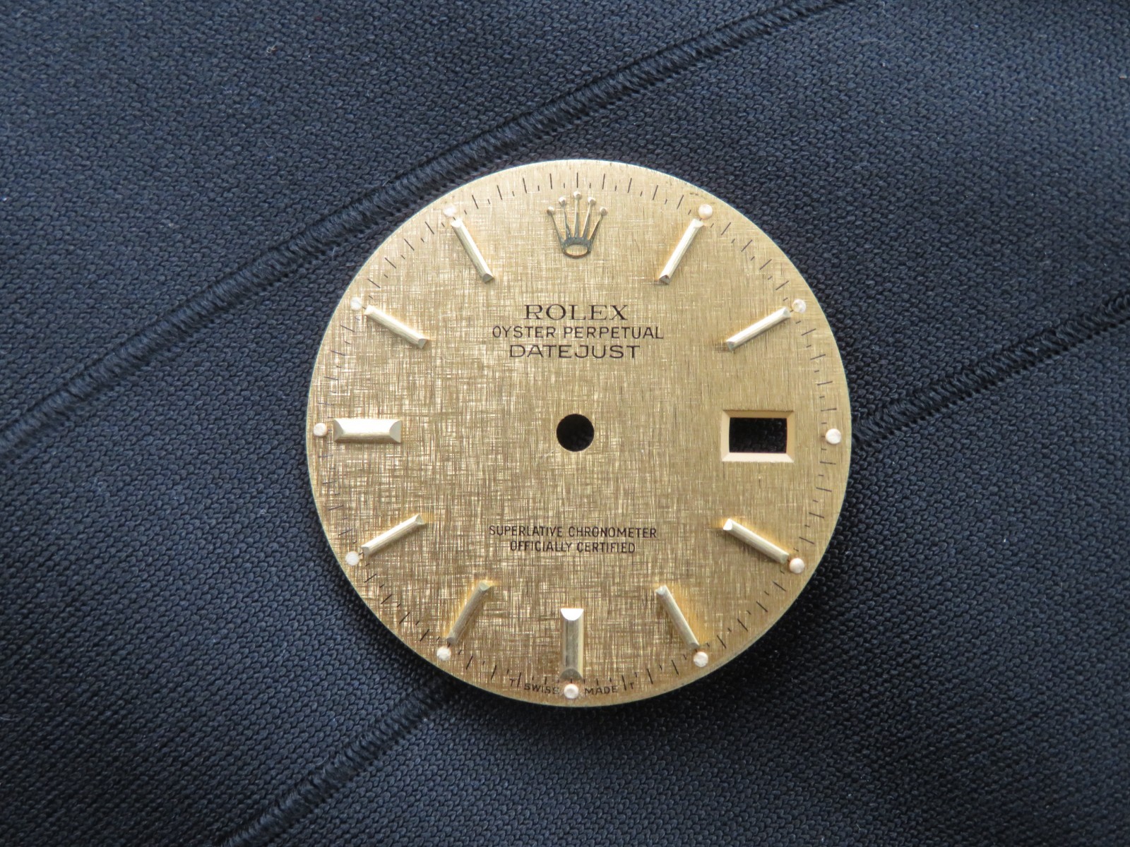 Genuine Rolex Datejust 36mm Linen Dial for 16013, 16203, 16233 Cal. 3035 & 3135