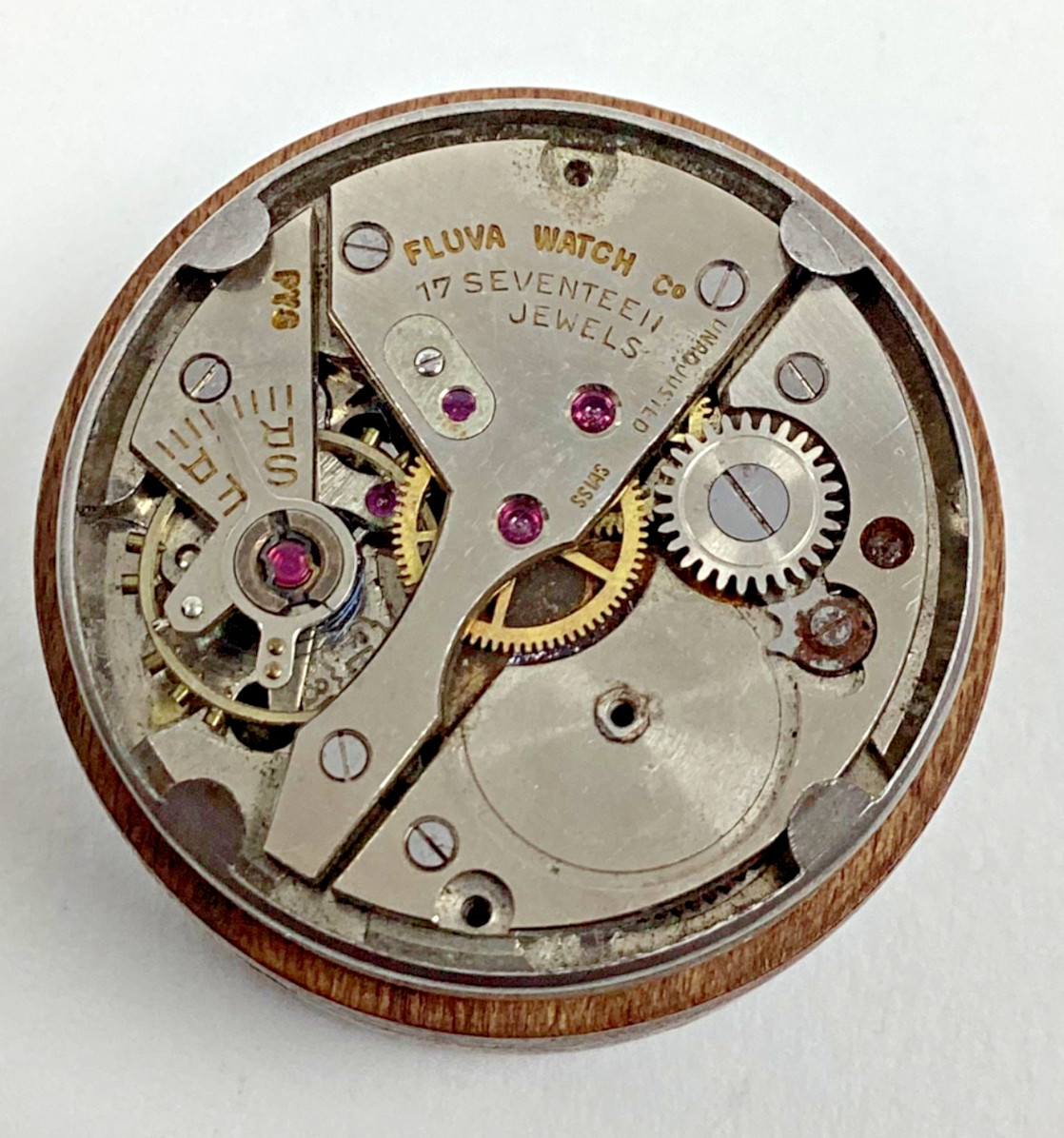 Fluva Geneve Mechanical 17 Jewel FEF380 Good Balance Spare Parts Repair READ