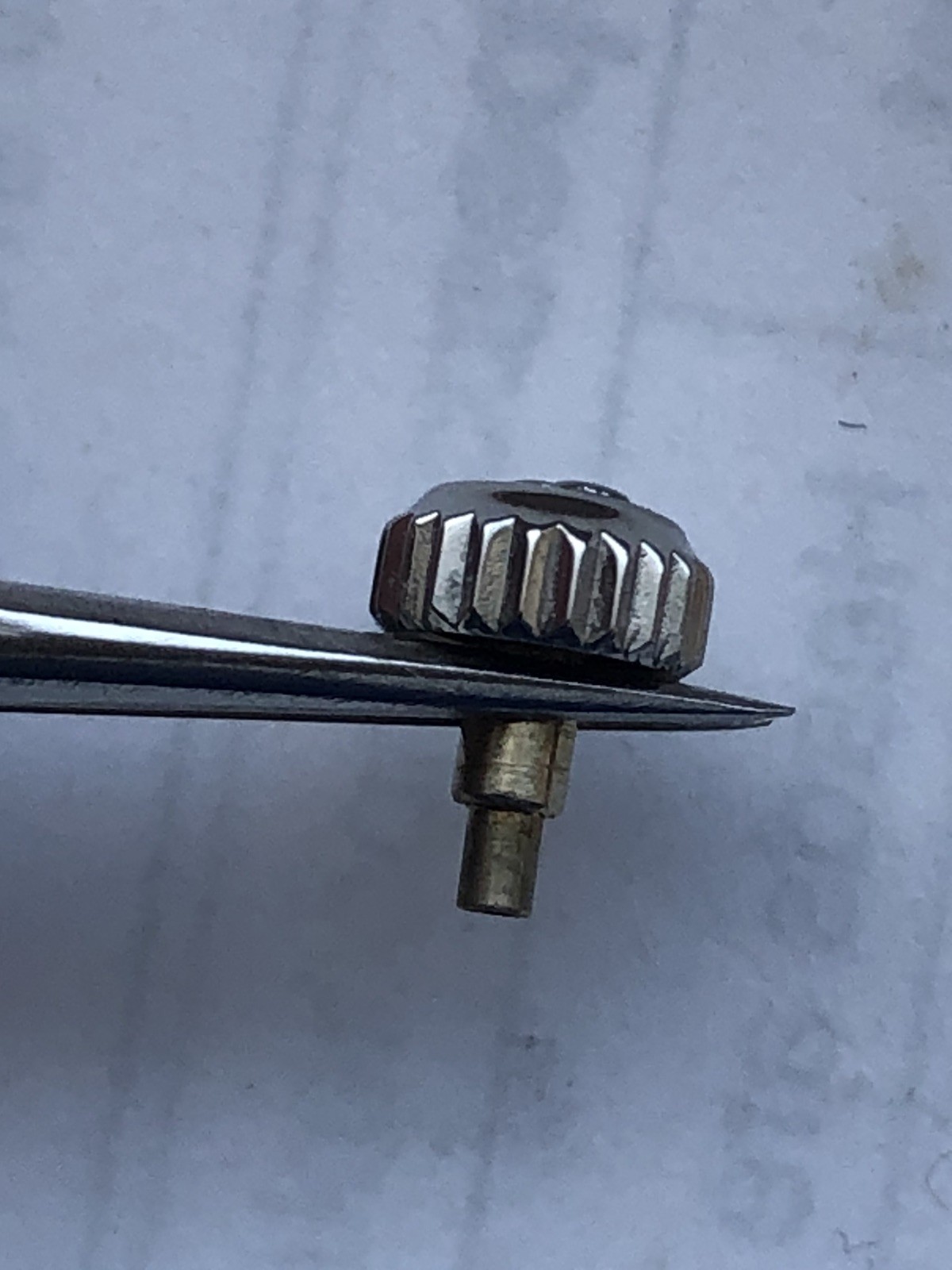 Genuine Rolex Datejust 2130 Steel Watch Crown.24-530-0 ref 67180,67194 Etc.